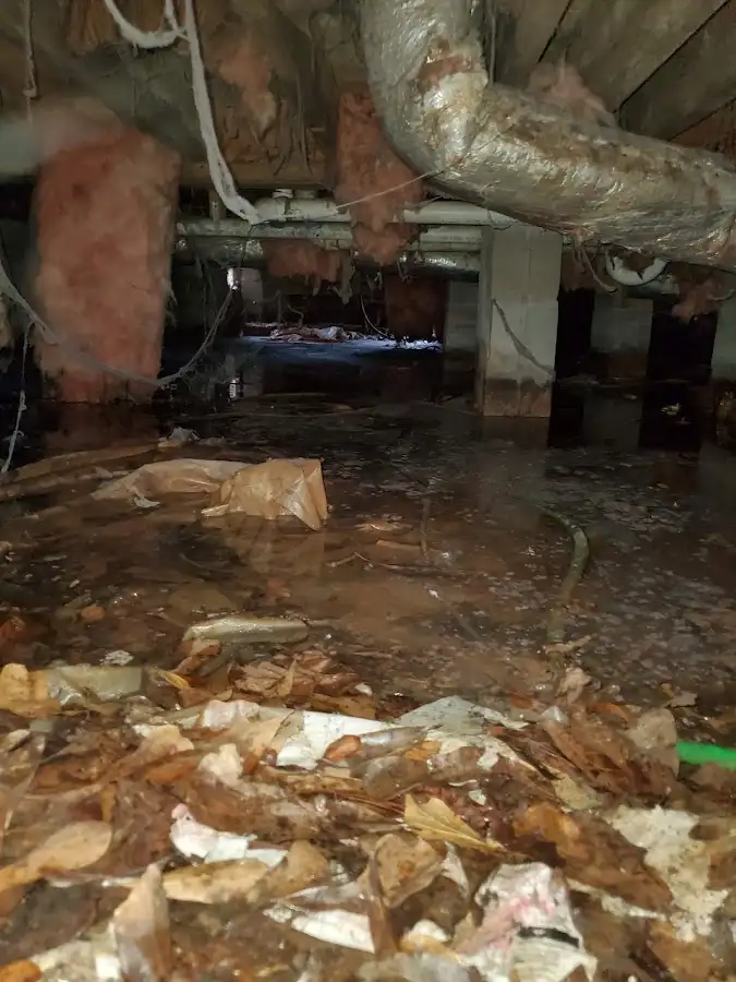 Crawl space flood assessment for Commercial Water Damage Restoration in Hollidaysburg